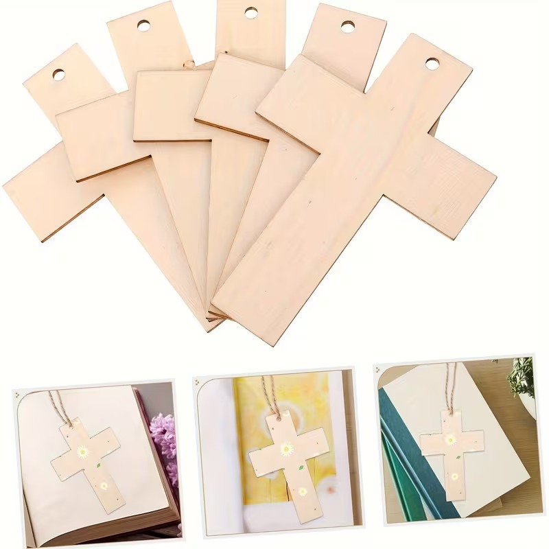 Art Craft Meaning - Kit Kerajinan DIY Salib Kayu Alami