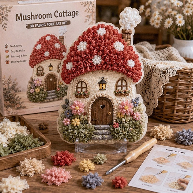 Art Craft Yarn - Kit Seni Rajut Kain 3D Desain