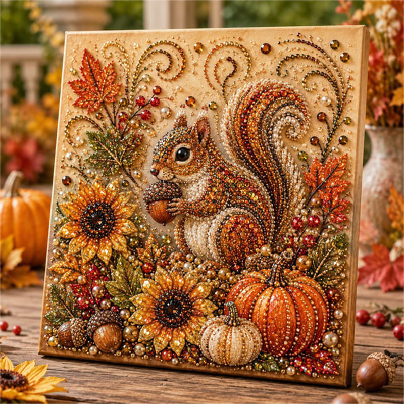 Art And Craft Autumn - Perlengkapan Lukisan Mutiara Berlian Musim Gugur,