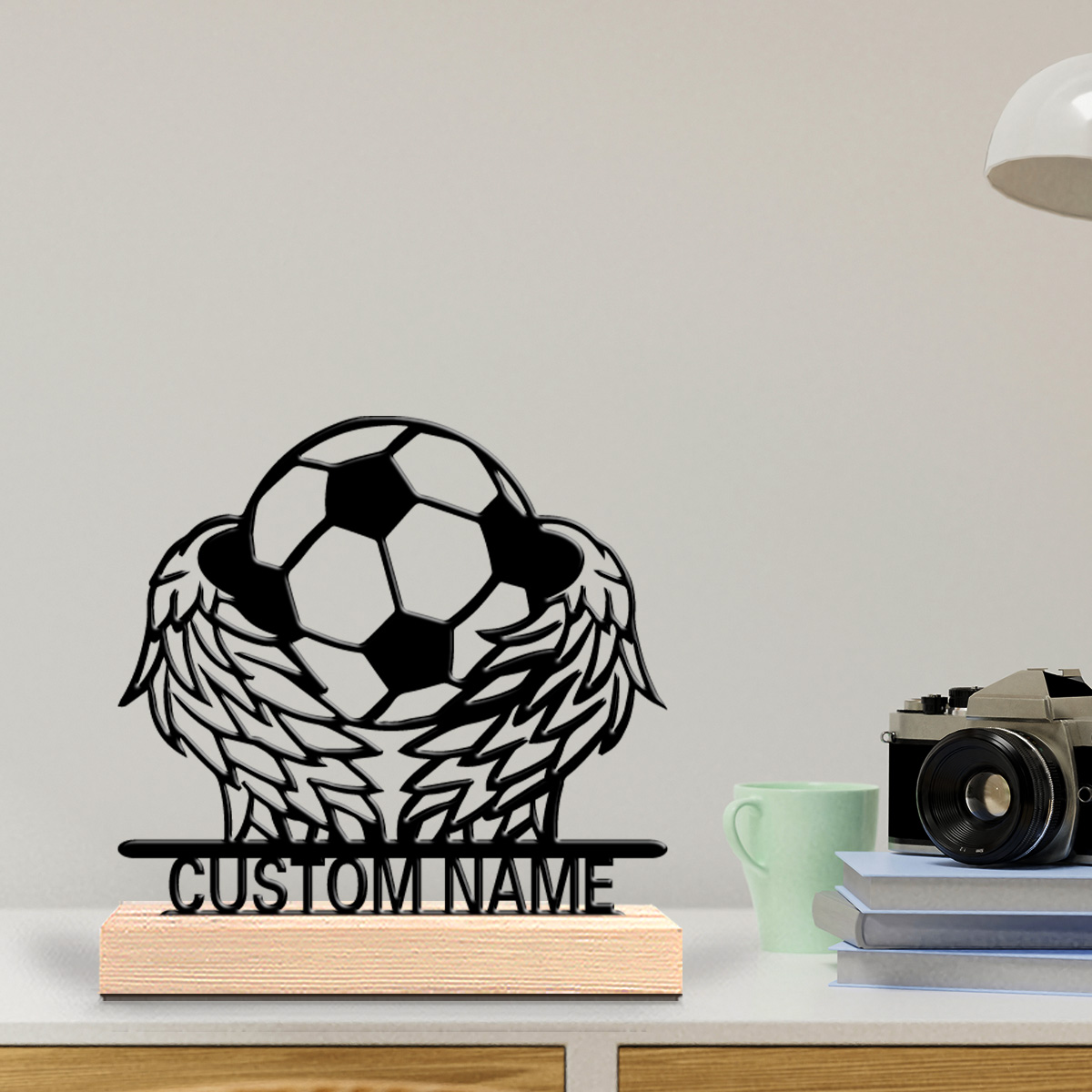 Art Craft Gifts - 1 buah Patung Kaleng Sepak Bola