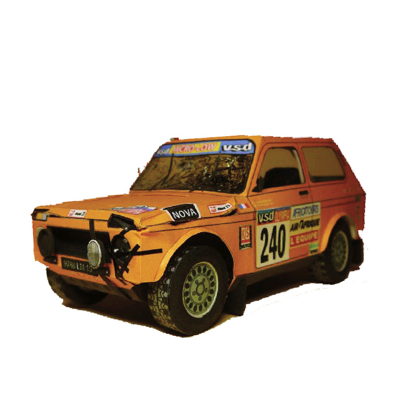 Art Craft Cardboard - LADA NIVA 1985 1:32 Dakar Mobil