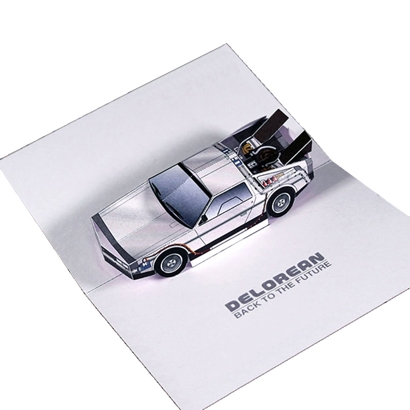 Art Craft Cardboard - Kembali Ke Masa Depan POP-UP Kartu