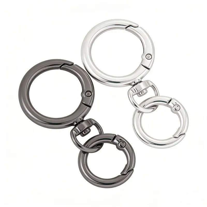 Art Craft Gifts - 2Set Klip Karabiner Bulat dengan Pegas,