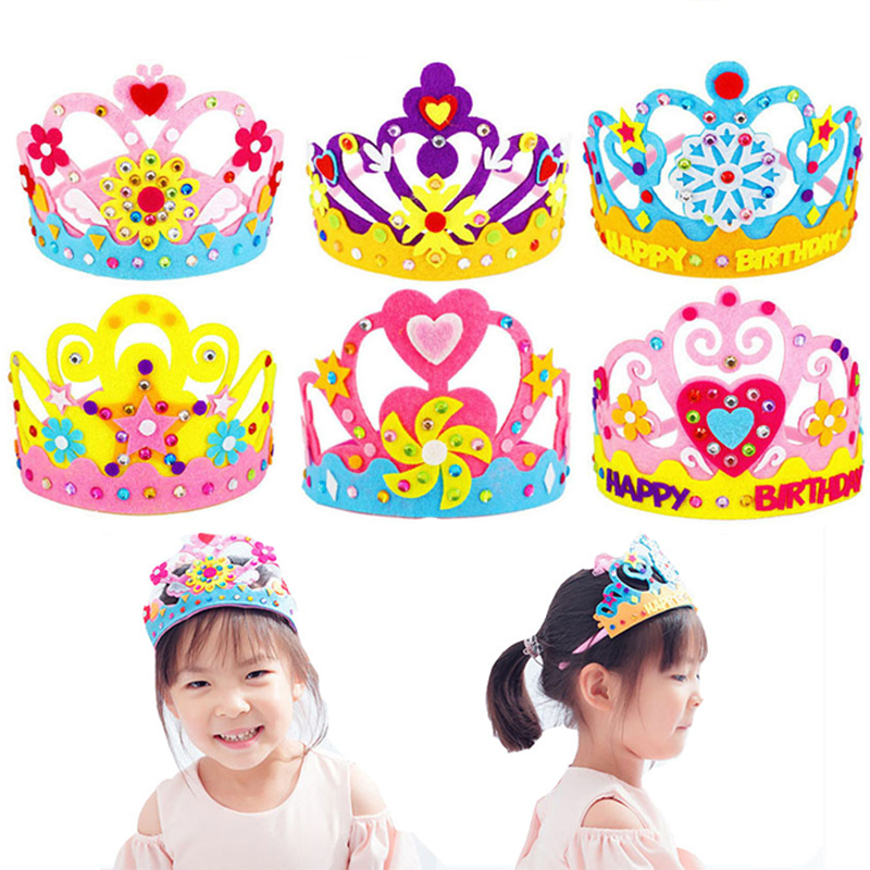 Art Craft 5 Year Old - Mainan Kerajinan DIY mahkota kertas kreatif