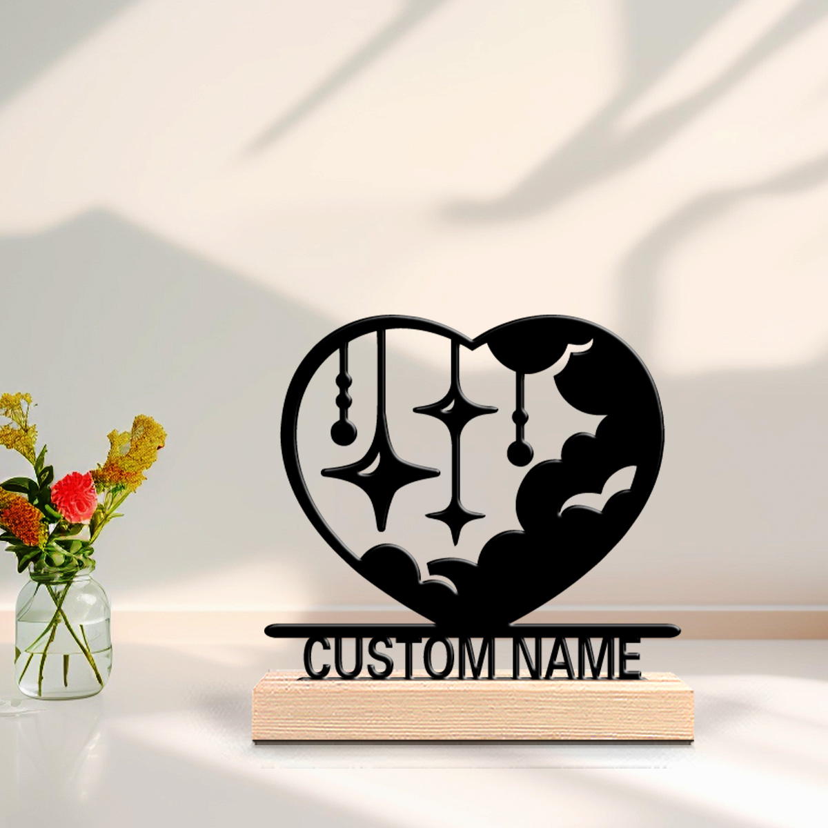 Art Craft Gifts - 1pc Patung Logam Awan Cinta Fashionable,