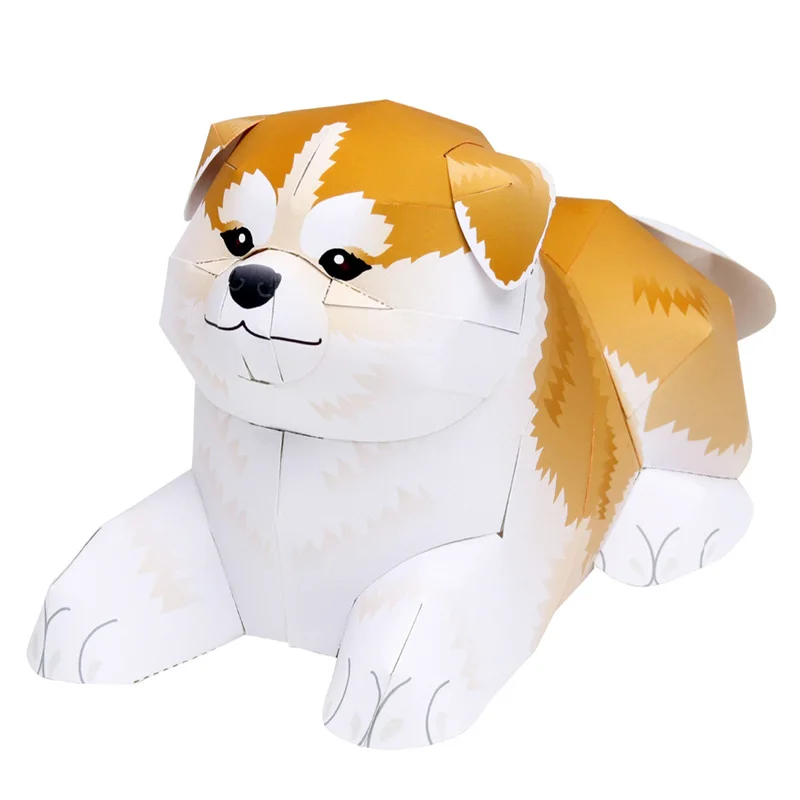 Art Craft Cardboard - Akita Shiba Inu lipat buatan tangan