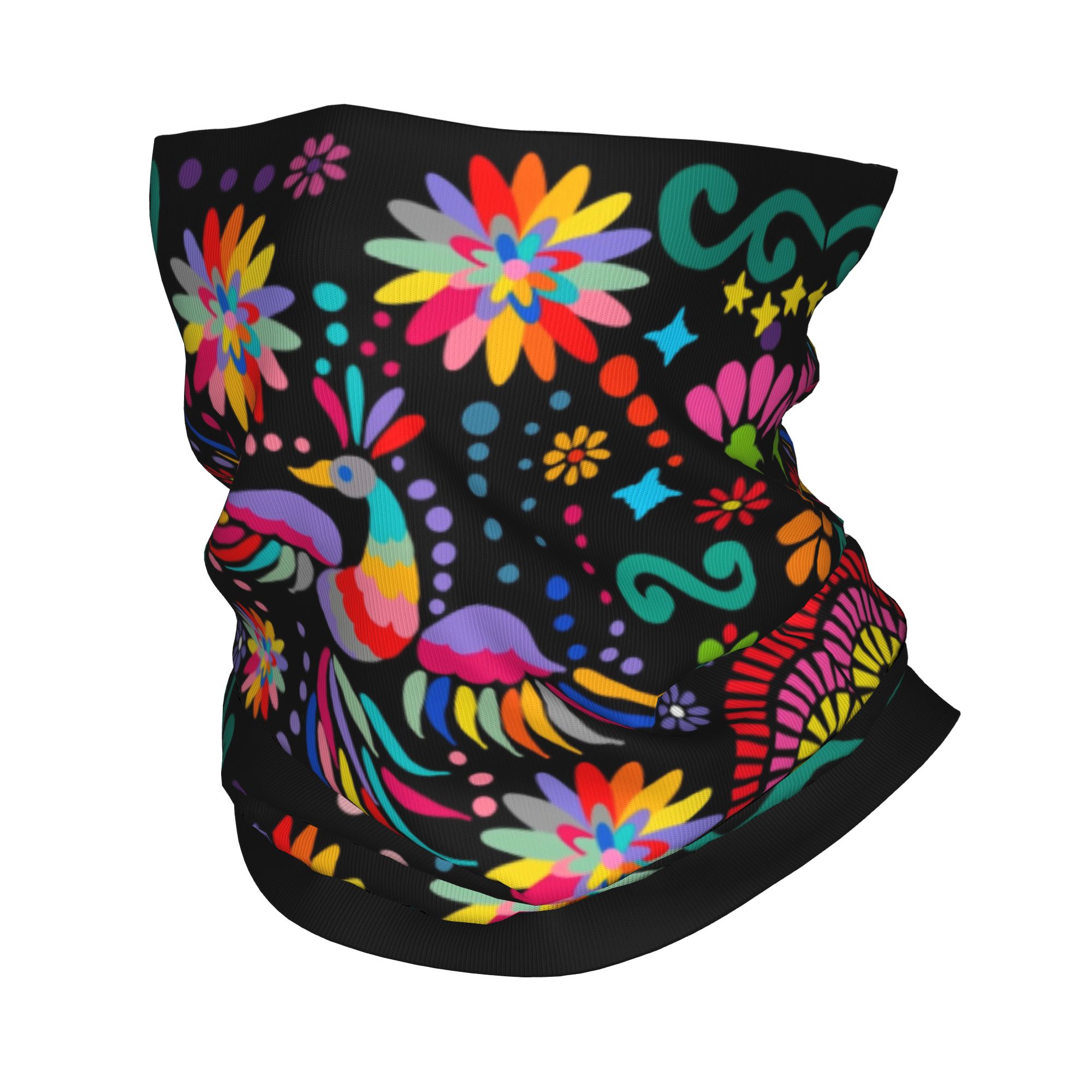 Art And Craft Hair - Bandana Tekstil Motif Bunga Meksiko, Penutup
