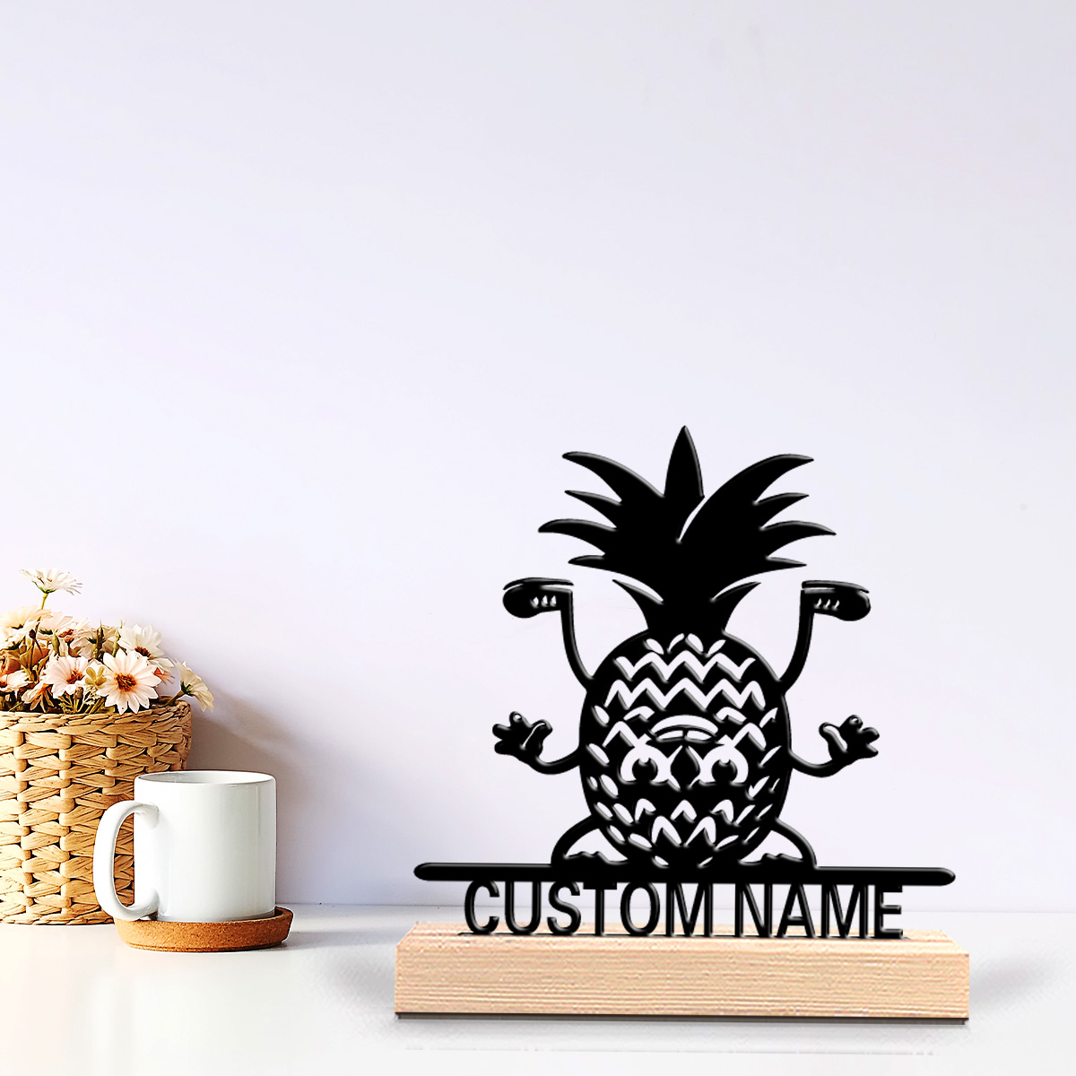 Art Craft Gifts - 1pc Patung Nanas Fashion Custom Nama,