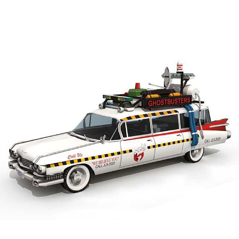 Art Craft Cardboard - Ghostbusters Mobil Ecto-1A 1:20 Seni Origami,