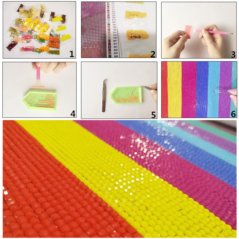 5D DIY Lukisan Berlian Imitasi - Art And Craft New York ulasan dan harga