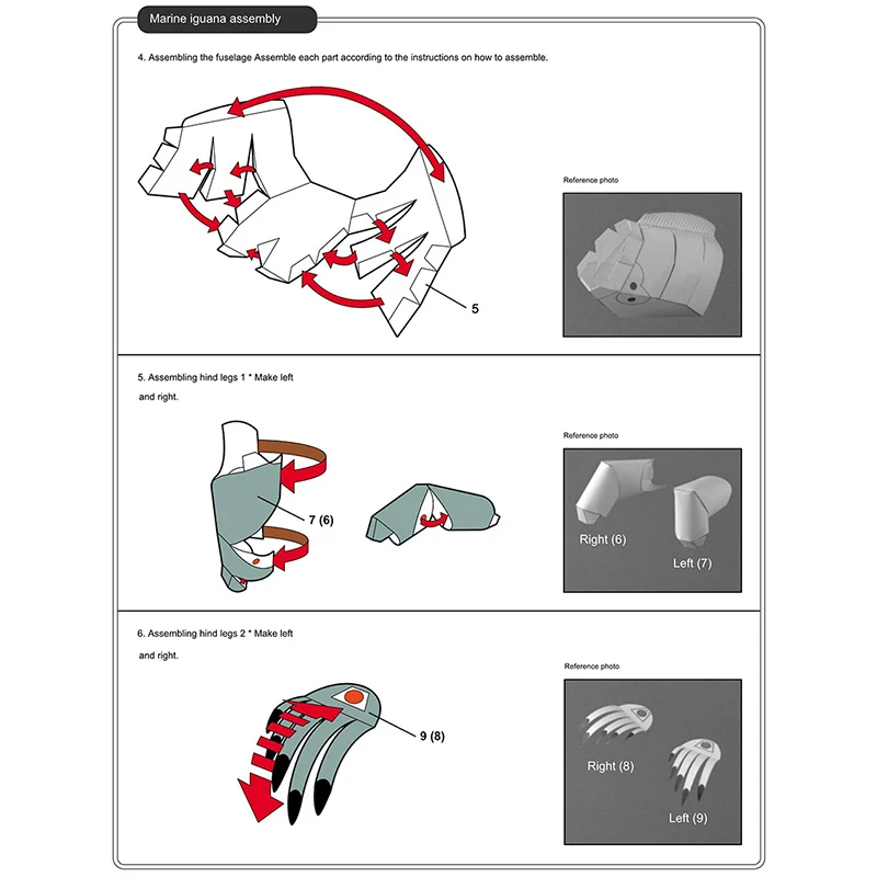 Marine Iguana seni Origami Min - Art Craft Cardboard ulasan dan harga