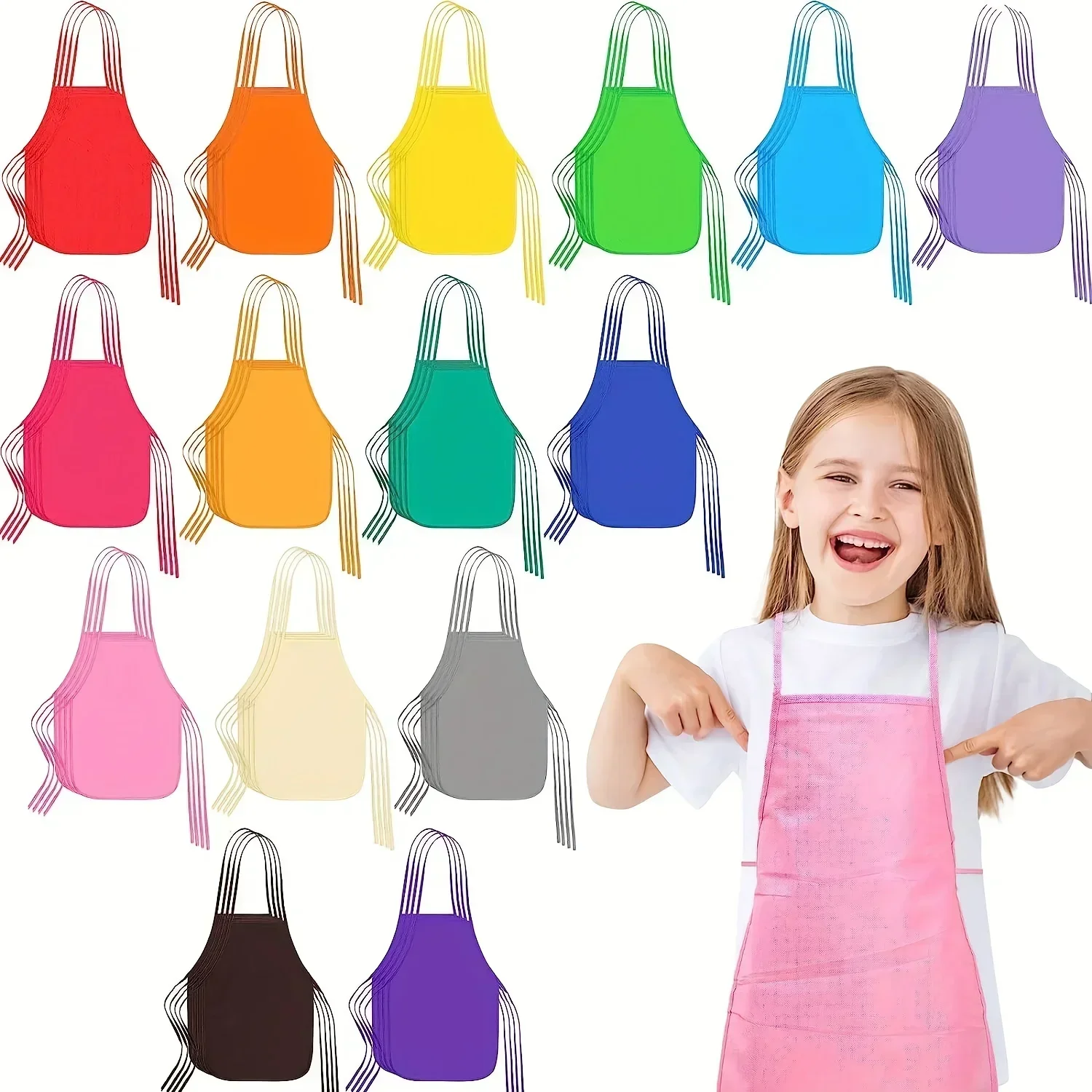 Celemek kain tidak ditenun ana - Art Craft 5 Year Old ulasan dan harga