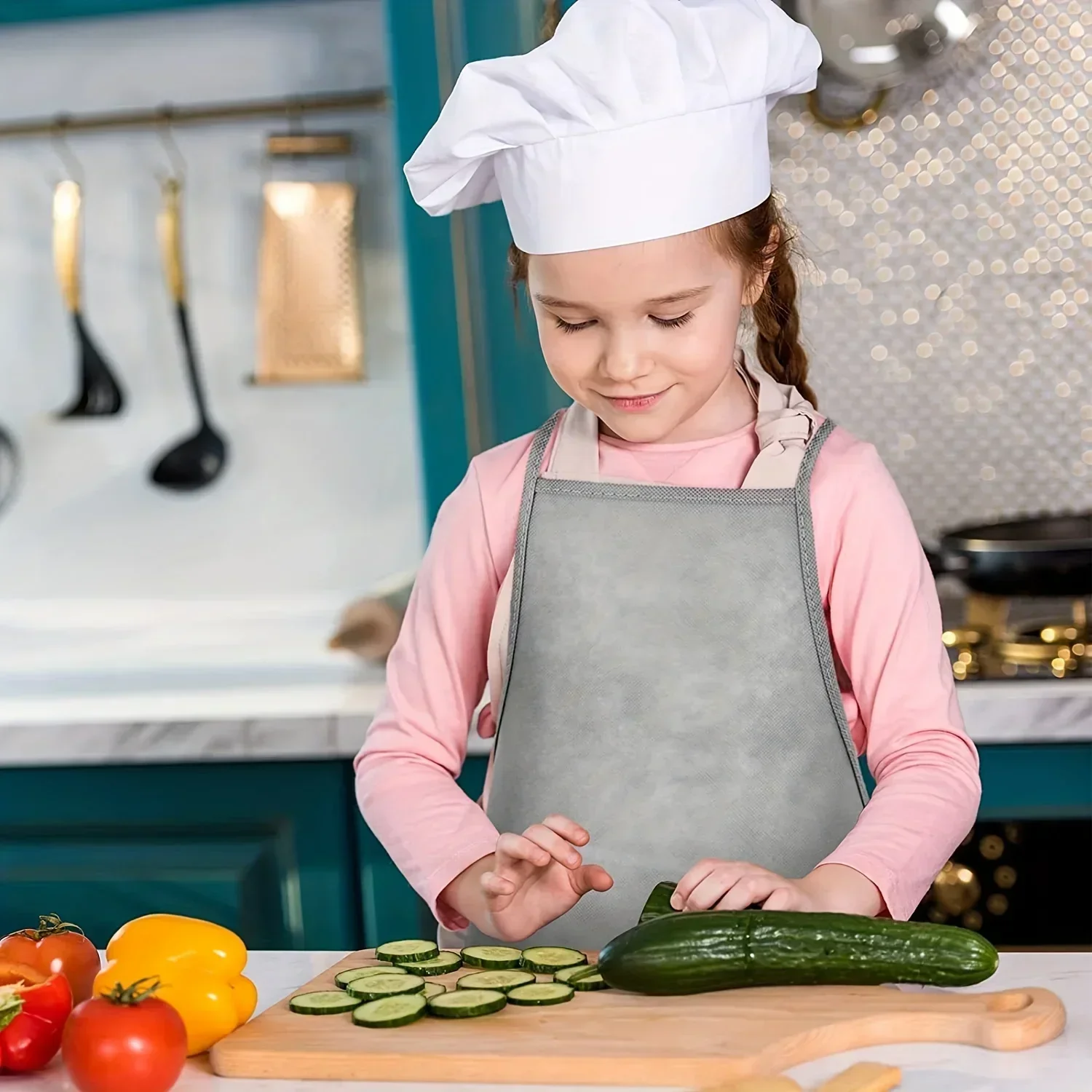 Celemek kain tidak ditenun ana - Art Craft 5 Year Old ulasan dan harga
