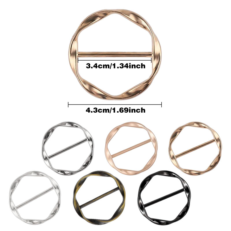 5Pcs Penjepit Cincin Syal Sutr - Silk Painting Dye ulasan dan harga