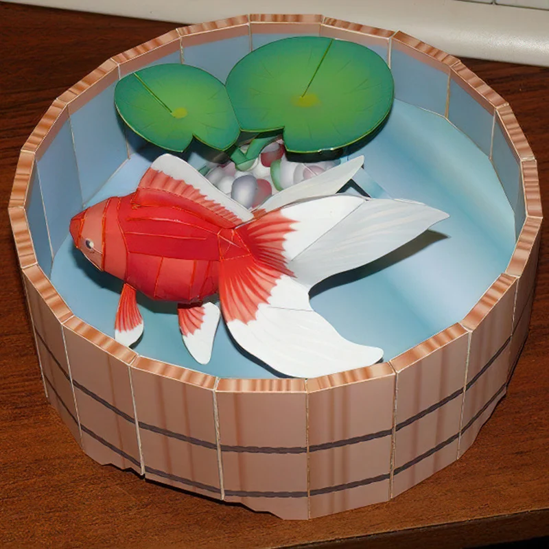 Ikan mas Origami seni Mini 3D  - Art Craft Cardboard ulasan dan harga