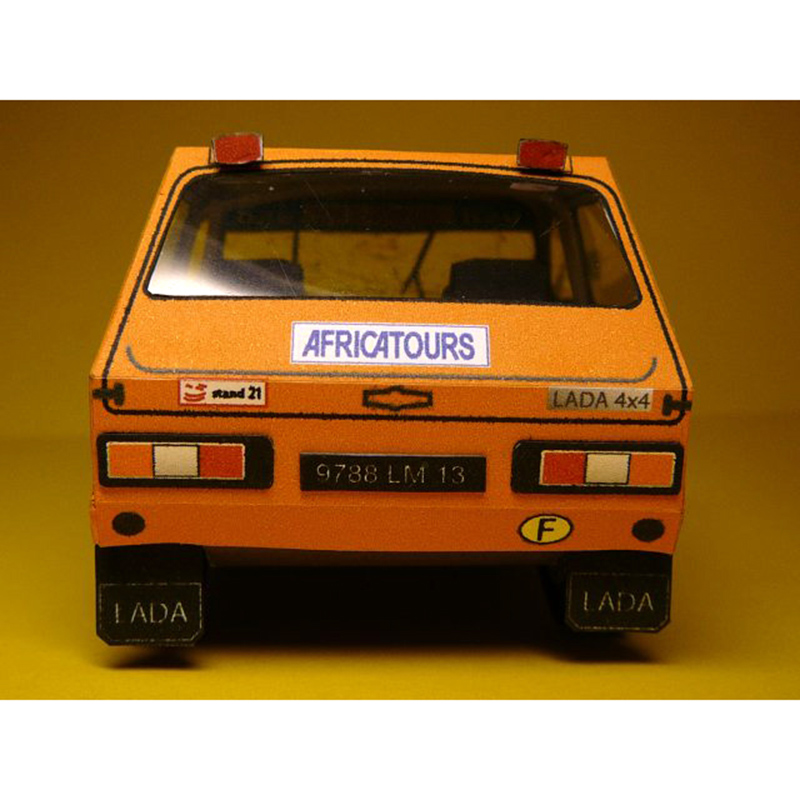 LADA NIVA 1985 1:32 Dakar Mobi - Art Craft Cardboard ulasan dan harga