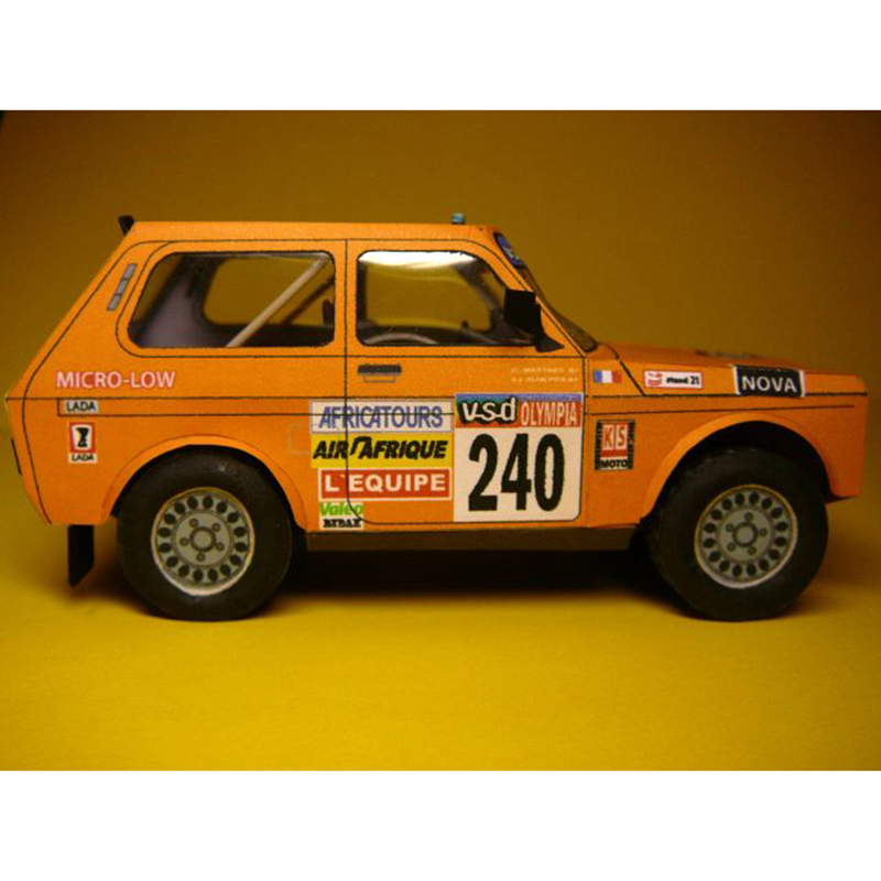 LADA NIVA 1985 1:32 Dakar Mobi - Art Craft Cardboard ulasan dan harga