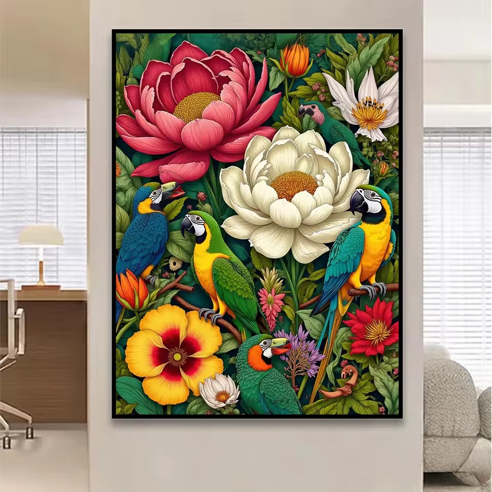 Lukisan Berlian Baru Motif Bur - Art And Craft Jungle ulasan dan harga
