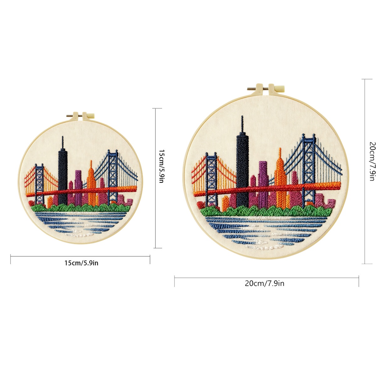 New York Skyline 1 Buah Kit Ba - Art And Craft New York ulasan dan harga