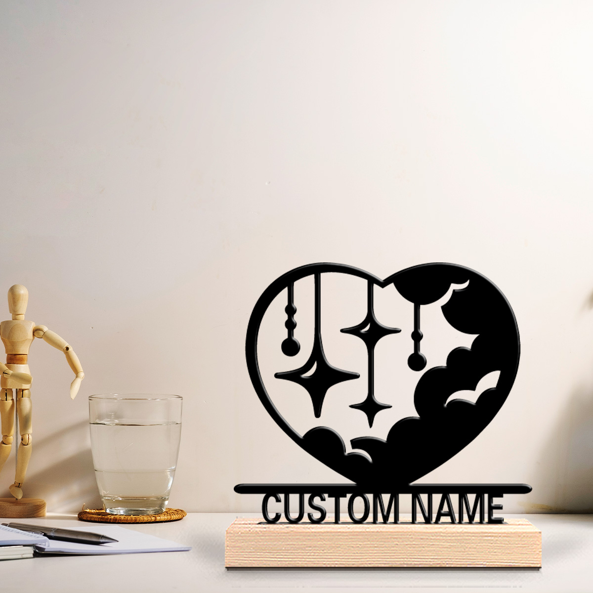 1pc Patung Logam Awan Cinta Fa - Art Craft Gifts ulasan dan harga