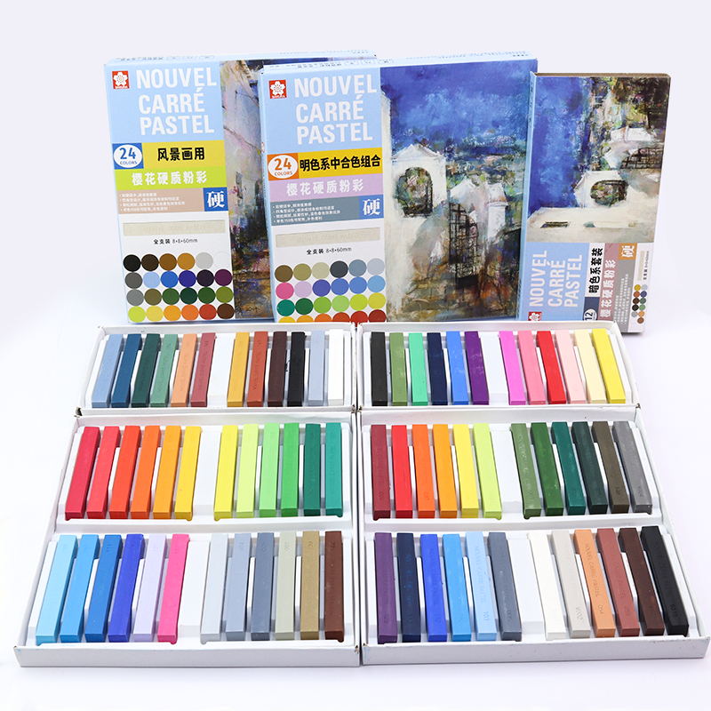 Sakura Keras Pastel Crayon 12/ - Chalk Pastel Set ulasan dan harga