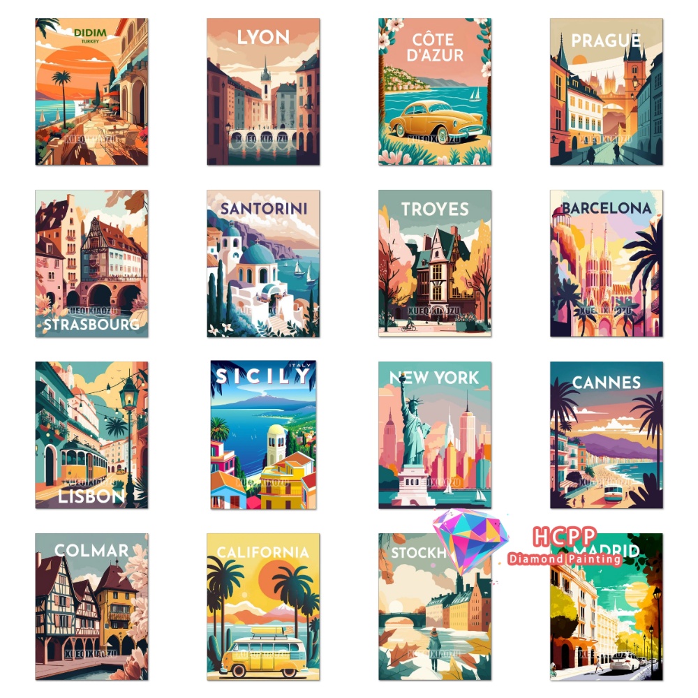 Milan New York Retro City Diam - Art And Craft New York ulasan dan harga