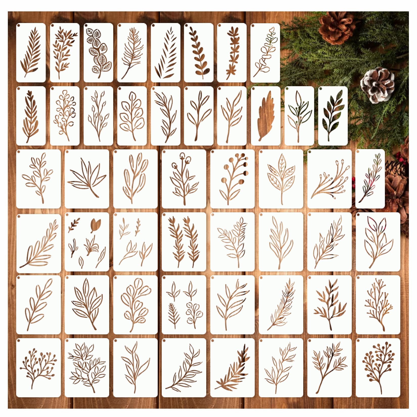 50 Buah Stensil Daun Kerajinan - Art Craft Using Leaves ulasan dan harga