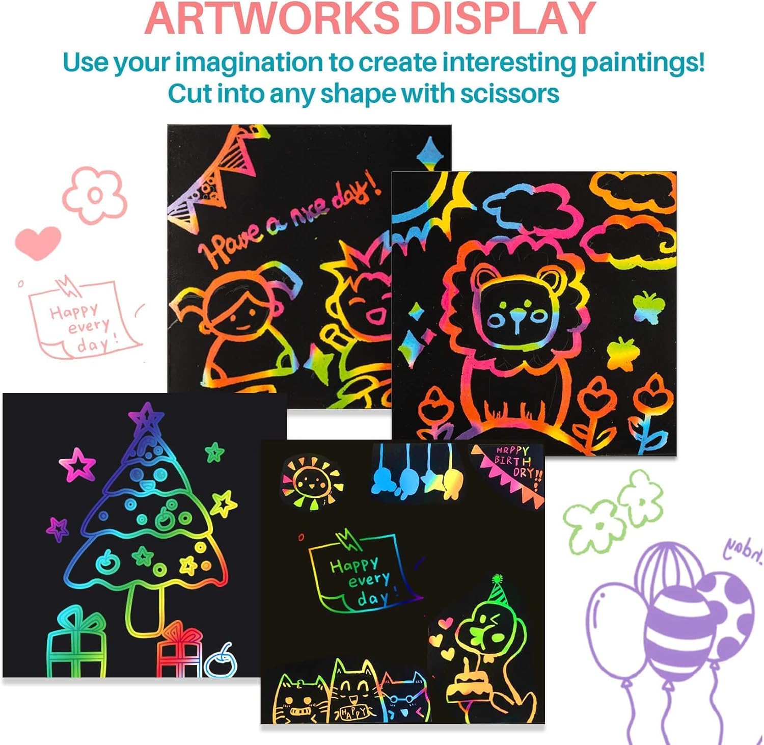 Kertas Gores Pelangi Kerajinan - Art Craft 5 Year Old ulasan dan harga