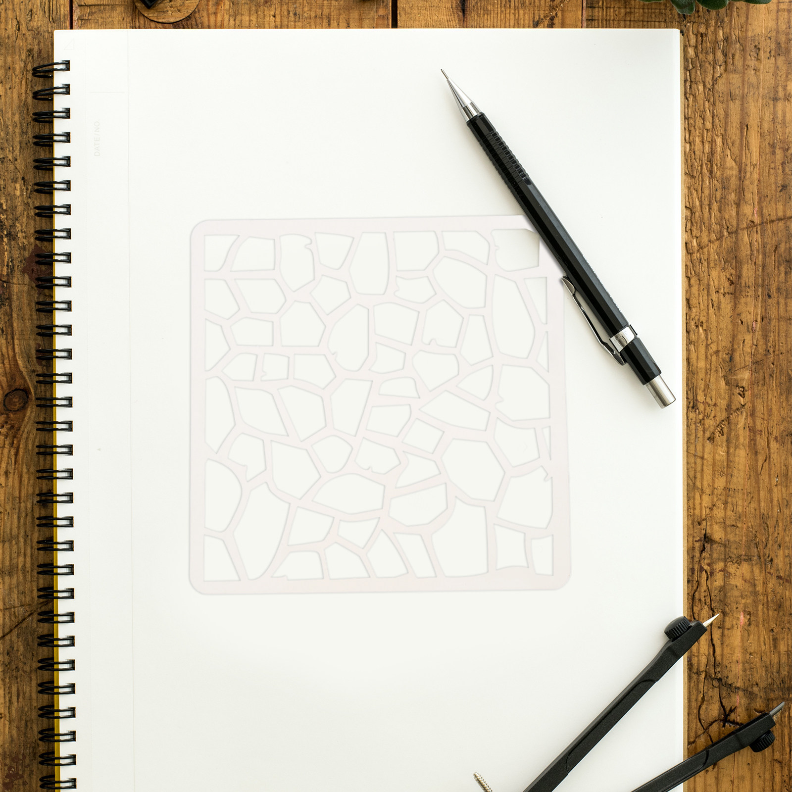 Stensil Geometris yang Dapat D - Unique Art Craft ulasan dan harga