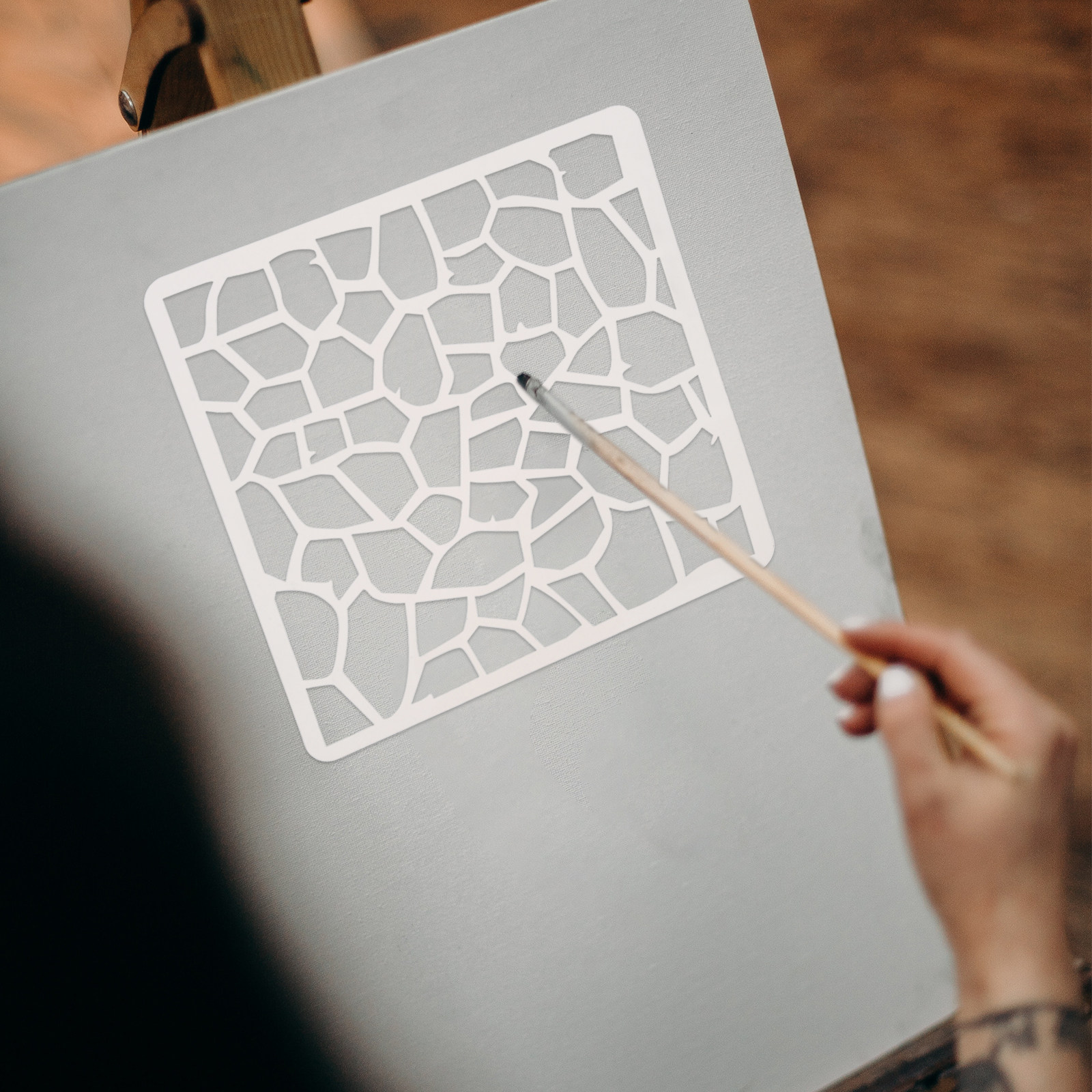 Stensil Geometris yang Dapat D - Unique Art Craft ulasan dan harga