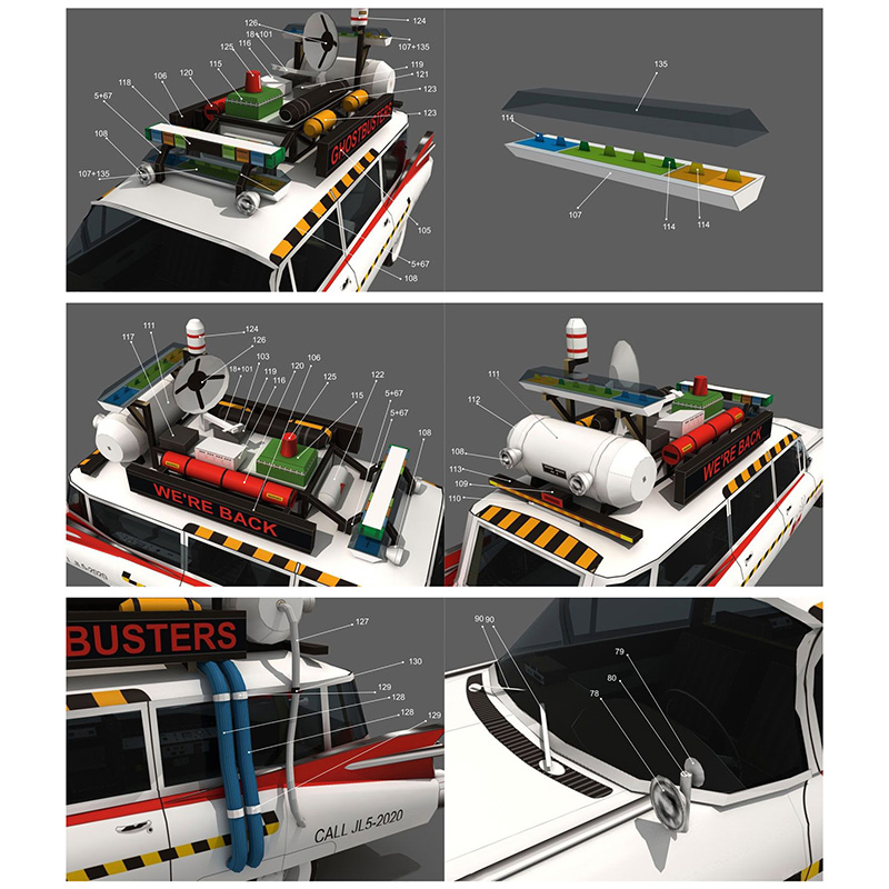 Ghostbusters Mobil Ecto-1A 1:2 - Art Craft Cardboard ulasan dan harga