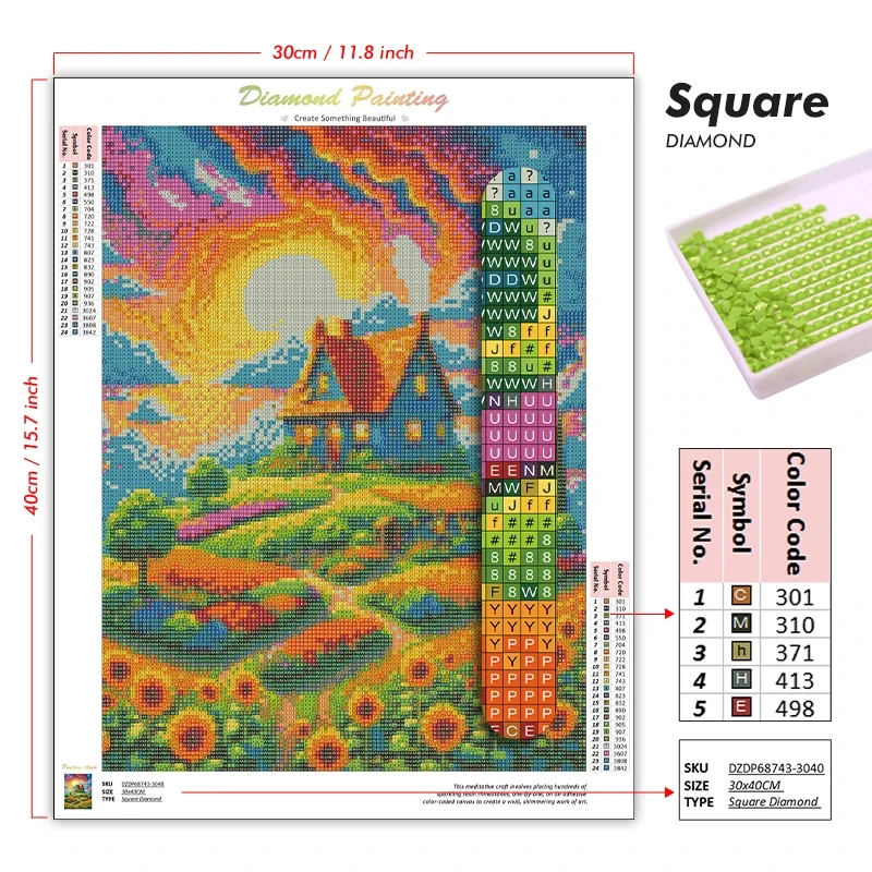 Kit Lukisan Berlian 5D DIY Pem - Art And Craft New York ulasan dan harga