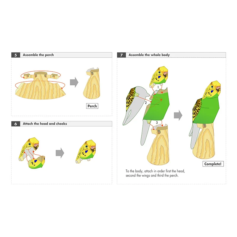 Burung bayan erigar buatan tan - Art Craft Cardboard ulasan dan harga