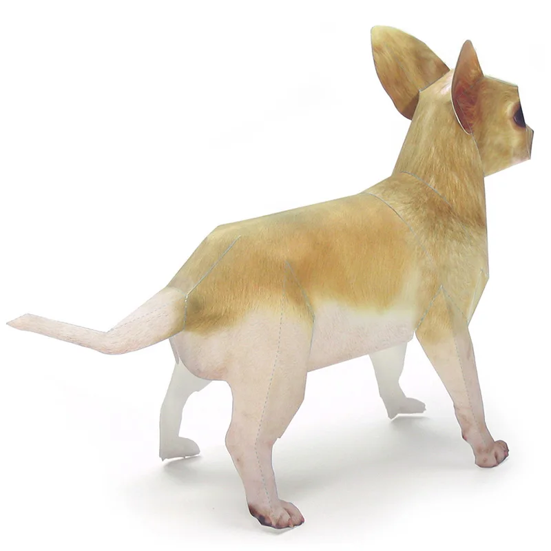 Chihuahua seni Origami anjing  - Art Craft Cardboard ulasan dan harga
