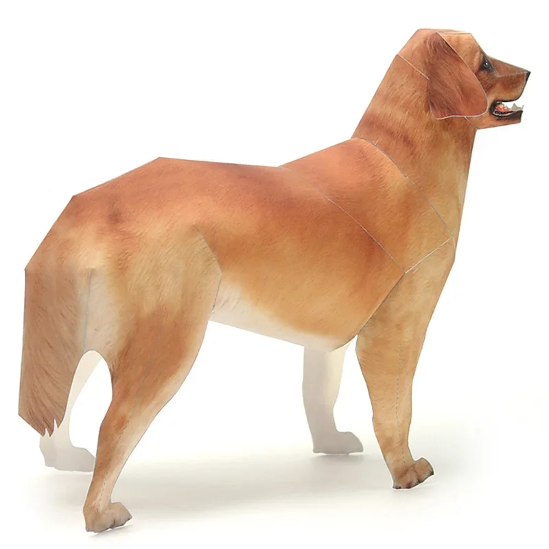 Model Kertas Anjing Golden Ret - Art Craft Cardboard ulasan dan harga