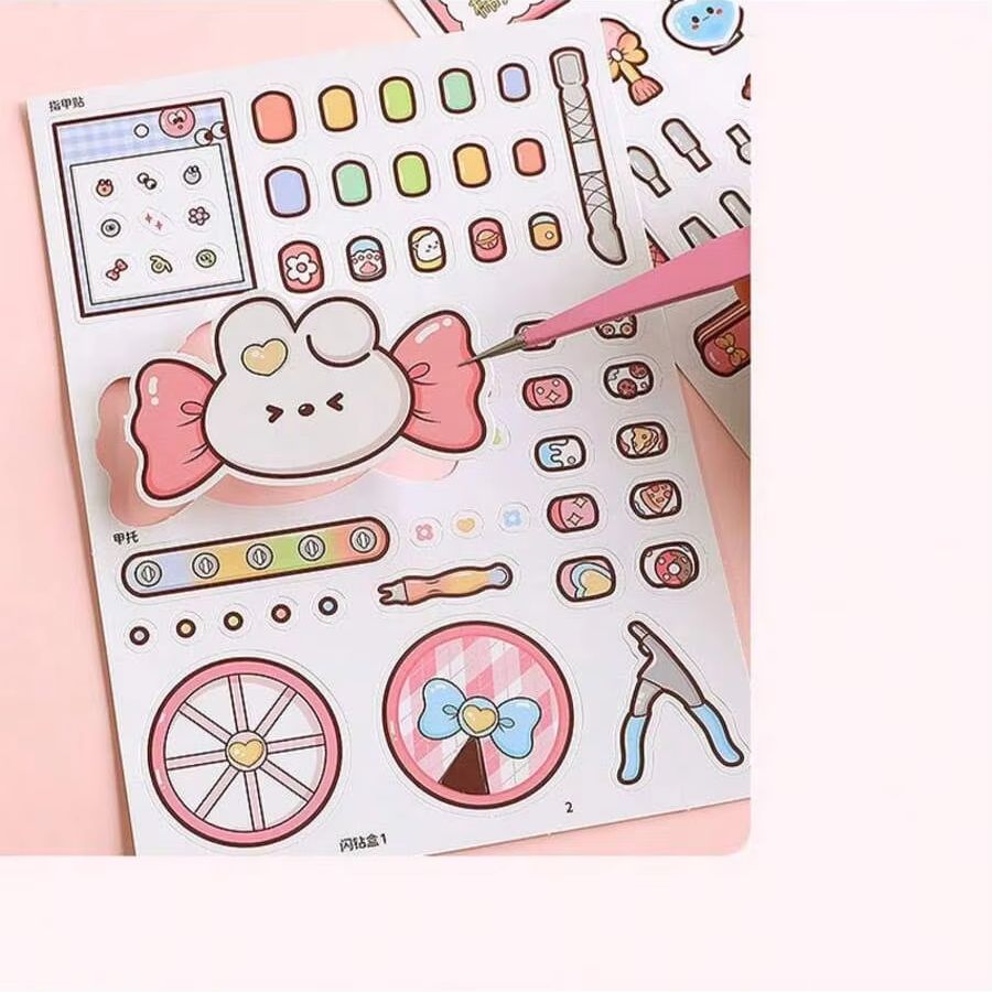 Buku Stiker Salon Kuku DIY Ana - Art Craft 5 Year Old ulasan dan harga