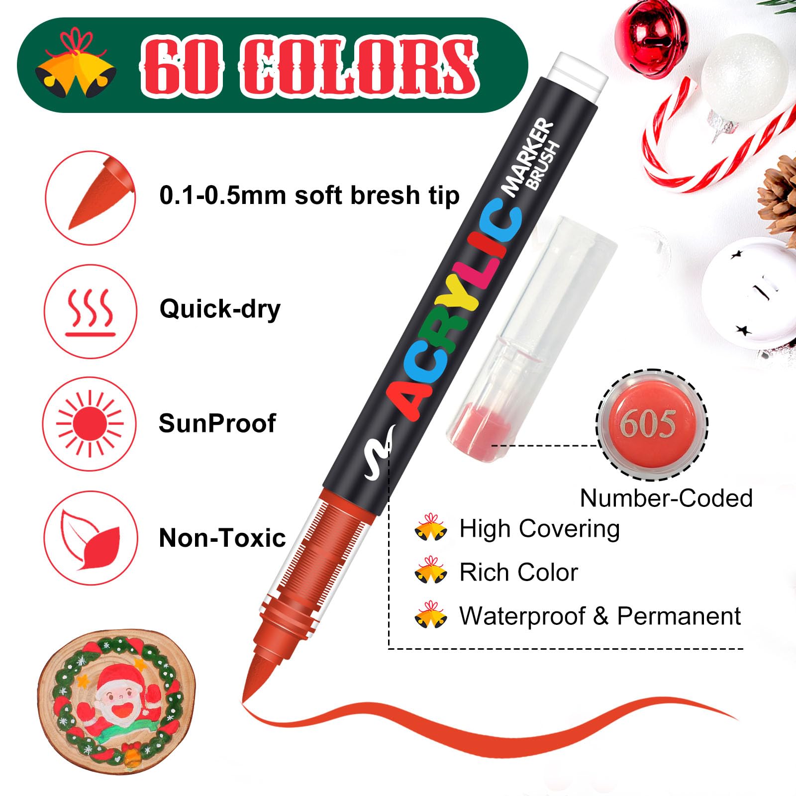 Spidol Cat Akrilik Ujung Kuas  - Unique Art Craft ulasan dan harga