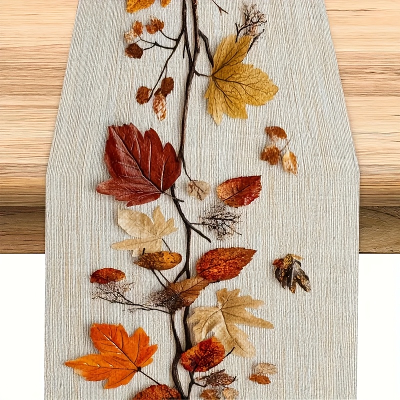 1 Taplak Meja Bertema Daun Mus - Art Craft Using Leaves ulasan dan harga
