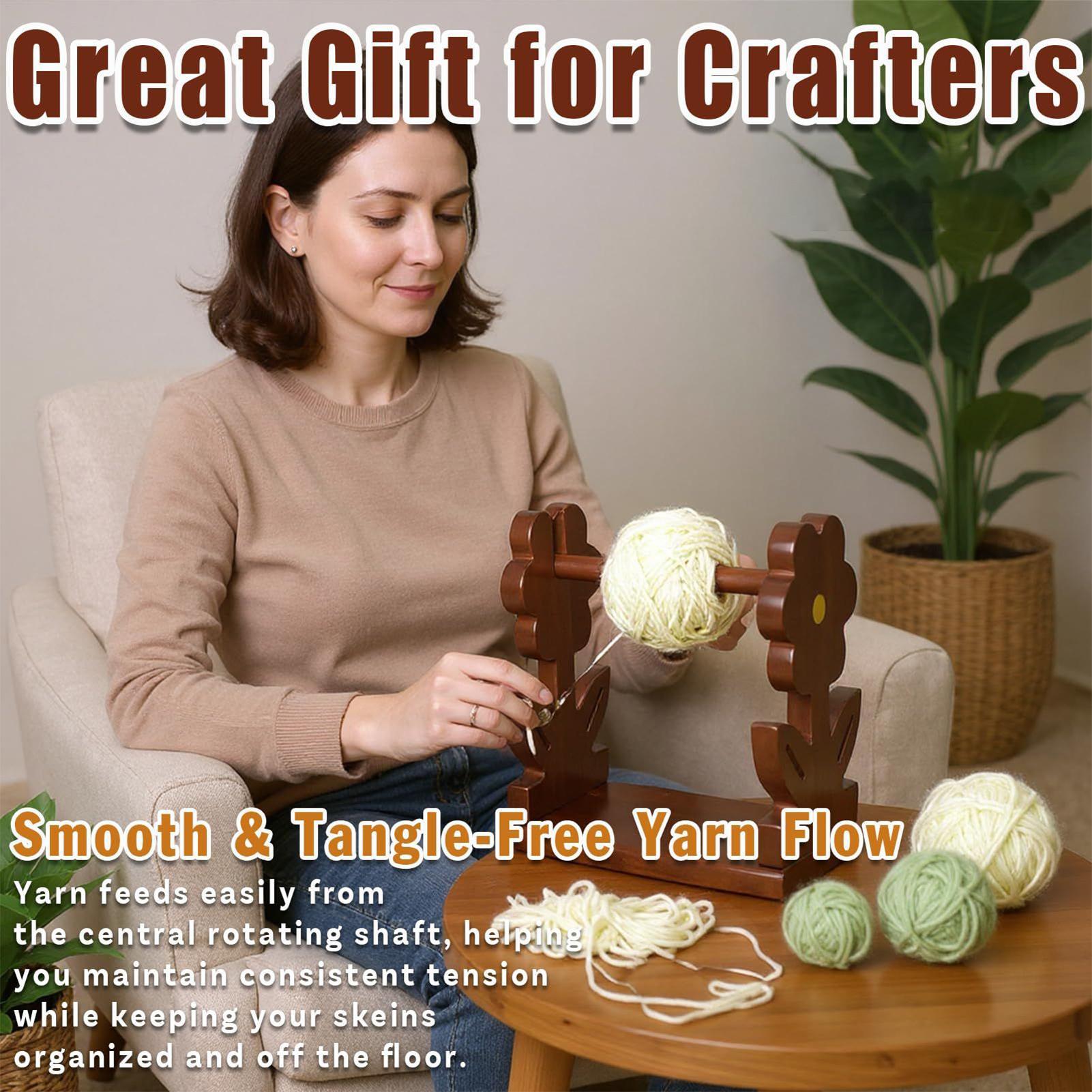 Tempat Benang Rajut Kayu, Disp - Art Craft Yarn ulasan dan harga