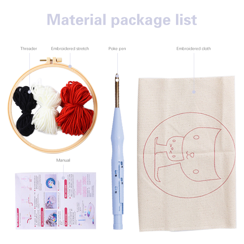 Kit Pemula Bordir Jarum Peluba - Art Craft Yarn ulasan dan harga